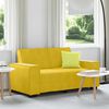 vidaXL Divano a 2 Posti giallo 160x78x84 cm in Velluto