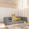 vidaXL Copri Bagagliaio Auto Cani Grigio Chiaro 110x70 cm Effetto Lino