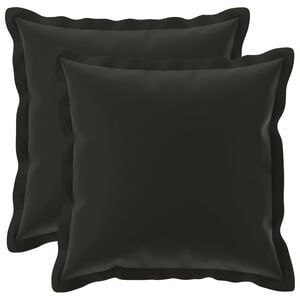 vidaXL Federa 2 pz HOUTEN Nero 30 x 30 cm Poliestere