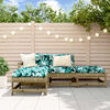 vidaXL Set Divani da Giardino 4pz con Cuscini Legno Impregnato di Pino