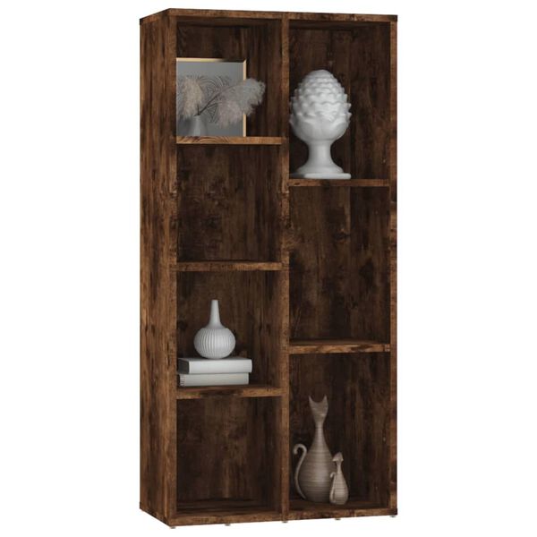 vidaXL Libreria Rovere Fumo 50x25x106 cm