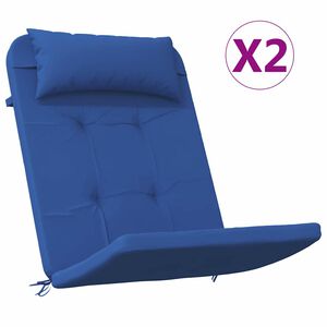 vidaXL Cuscini per sedie 2 pz Tessuto Oxford Blu 58 x 77 x 4,5 cm