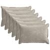 vidaXL Federa 6 pz HOUTEN Grigio Chiaro 50 x 75 cm Tessuto Chenille