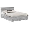 vidaXL Struttura del letto con cassetto Grigio Sonoma 140 x 190 cm