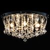 vidaXL Lampadario Perle di Cristallo Argento Rotondo 4 Lampadine G9