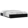 vidaXL Letto ottomano Nero 153 x 203 cm Velluto