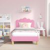 vidaXL Struttura letto per bambini con testata Rosa 80 x 160 cm