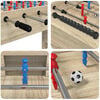 vidaXL Tavolo da Foosball Rovere Sonoma 125 x 60,5 x 80 cm