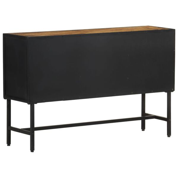 vidaXL Credenza 110x30x70 cm in Legno di Mango Grezzo