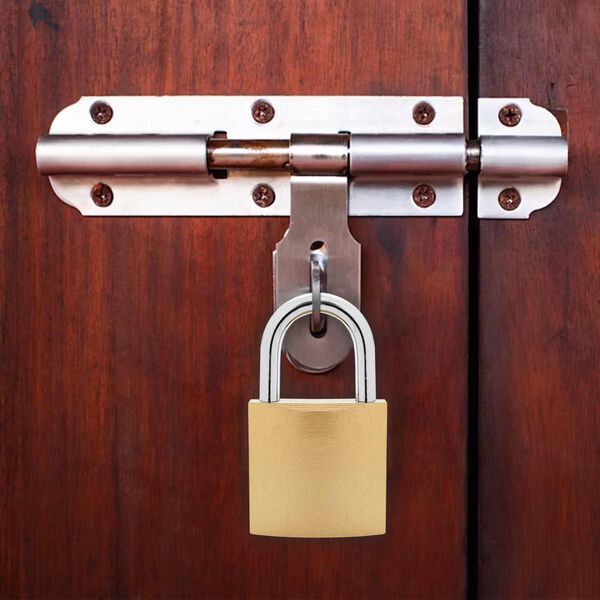 vidaXL U Lock con Chiavi 2 pcs Ottone Ferro