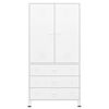 vidaXL Armadio Bianco Industriale 90x50x180 cm in Metallo