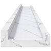 vidaXL Scaffale da parete 4 pcs Marmo Bianco 100 x 9 x 3 cm
