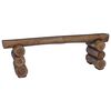 vidaXL panchina Naturale 110 x 30 x 34 cm Legno di teak solido