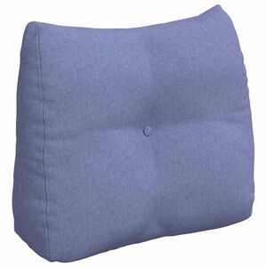 vidaXL Cuscino per Schiena Blu jeans 60 x 24 x 50 cm Tessuto