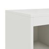vidaXL Credenza Bianca 100,5x39x107 cm in Acciaio