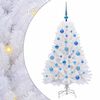 vidaXL Albero di Natale Artificiale con Rami Pieghevoli Bianco 120 cm