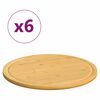 vidaXL Taglieri 6 pz &Oslash;30x1,5 cm in Bamb&ugrave;