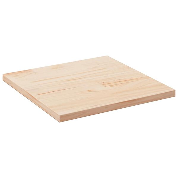 vidaXL Piano del tavolo 70x70x2,5 cm in legno massello di pino quadrato