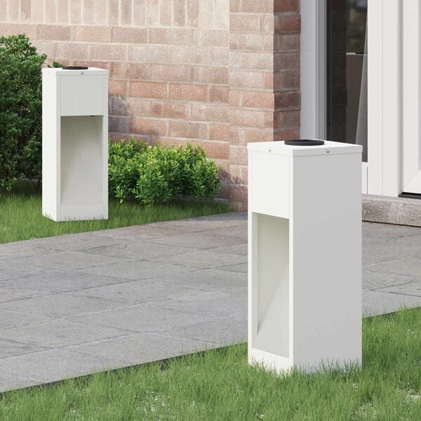 vidaXL Lucina LED Solare da Percorso 2 pcs Bianco