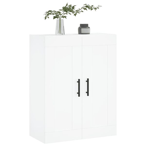 vidaXL Mobile a Parete Bianco 69,5x34,90 cm in Legno Multistrato