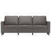 vidaXL Divano a 3 Posti Grigio 180 cm in Similpelle