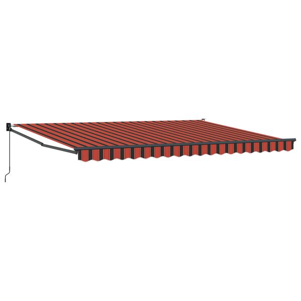 vidaXL Tenda da Sole Arancione e Marrone 450 x 300 x 165 cm