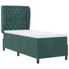 vidaXL Letto a molle con materasso Verde Scuro 200 x 80 cm Poliestere