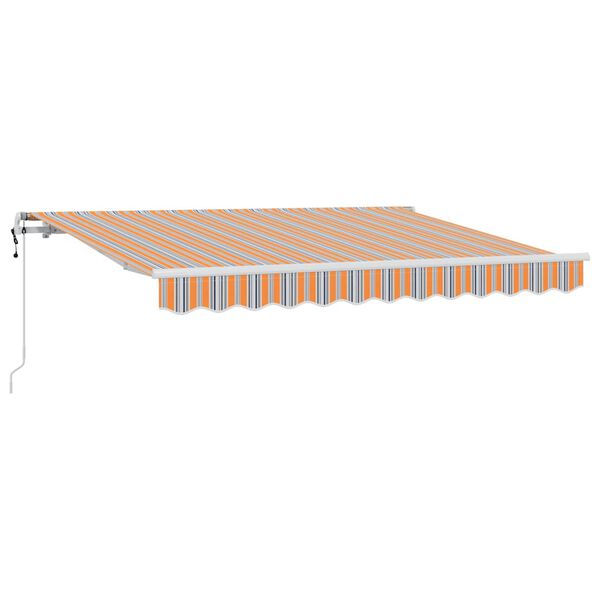 vidaXL Tenda Retrattile Multicolore 350 x 200 cm Tessuto