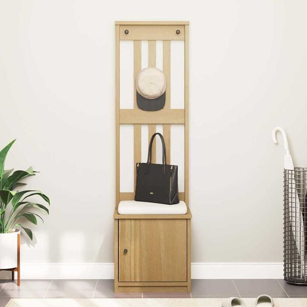 vidaXL Albero da Ingresso SANDNES 45x40x159,5 cm in Legno di Pino