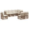 vidaXL Set Divano da Giardino 8 pcs Beige polyrattan