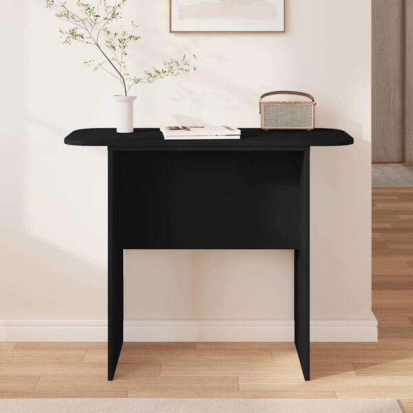 vidaXL Tavolo consolle Nero 93 x 40 x 75 cm Legno multistrato