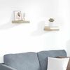 vidaXL Scaffali a Parete 2 pz Rovere 23x23,5x3,8 cm in MDF