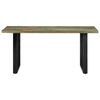 vidaXL Tavolo da Pranzo 160x80x75 cm in Legno Massello di Recupero
