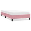 vidaXL Giroletto senza Materasso Rosa 90x220 cm Velluto