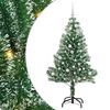 vidaXL Albero di Natale Artificiale Imbiancato con Luci LED 150 cm