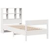 vidaXL Letto Libreria senza Materasso Bianco 90x190 cm Massello Pino