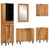vidaXL Set di Armadi da Bagno 5 pz Naturale 38 x 33 x 160 cm