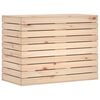 vidaXL Cesto per Bucato 88,5x44x66 cm Legno Massello Pino