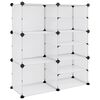 vidaXL Scarpiera Trasparente 84x31,5x93 cm in PP