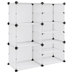 vidaXL Scarpiera Trasparente 84x31,5x93 cm in PP