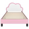 vidaXL Struttura letto bambini con testata Rosa 80 x 200 cm PU