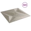 vidaXL Pannelli Murali 24 pz Beton 50x50 cm XPS 6 m² Stella