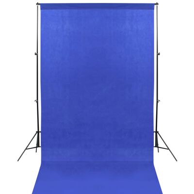 vidaXL Kit per Studio Foto con 13 Fondali 1,6x5 m in Acciaio Nero