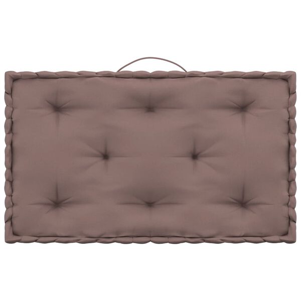 vidaXL Cuscini per Pallet e Pavimento 7 pz Grigio Talpa in Cotone