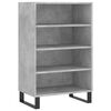 vidaXL Credenza Grigio Cemento 57x35x90 cm in Legno Multistrato