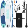 vidaXL Tavola da Paddle Gonfiabile HYDROS 335 x 76 x 15 cm Turchese