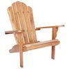 vidaXL Sedia Adirondack da giardino Naturale Legno di teak solido
