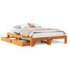 vidaXL Letto senza Materasso Marrone Cera 160x200 cm in Legno di Pino