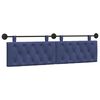 vidaXL Testata appesa Blu Polizia 170 x 55 x 7 cm Velluto