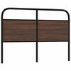 vidaXL Testiera di Ricambio Rovere Marrone 135 cm Acciaio